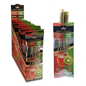 King Palm - King Size Pre-Roll Cones Dual Pack 2pk - 20ct Display